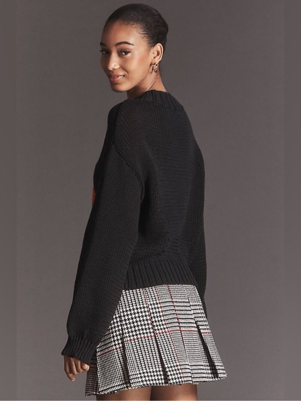 NWT Size XL - The Pippa Icon Mock-Neck Sweater Cherry Print - Picture 9 of 16